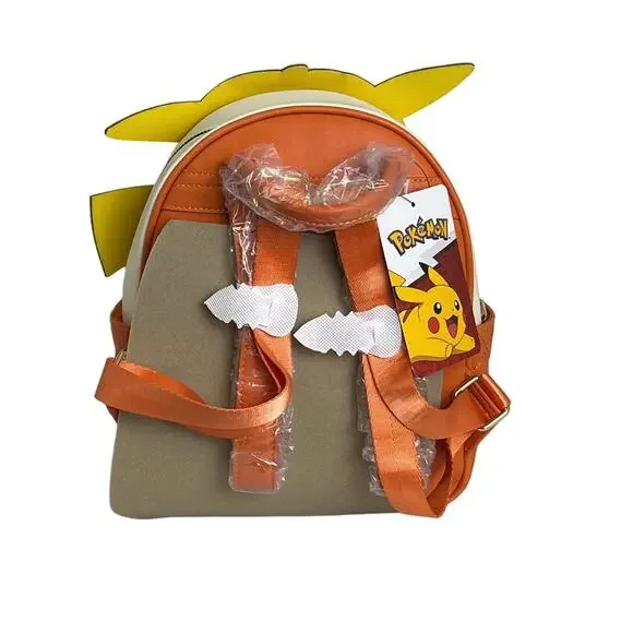 Pokémon Pumpkin Pikachu Mini Backpack Adjustable Straps Fall Bag New - Picture 6 of 9